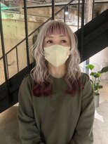 ルク(ruq.)&nbsp;ホワイト×ピンクラベンダー