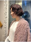 リップライン重めボブ