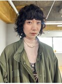 ラフウェーブ×ショートボブ【千歳美容室】