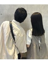クレア 下北沢(CREA) ミルクティーブロンド/ダークブルー/デジタルパーマ/下北沢
