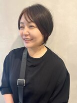 ラトリエコンタン(L´atelier Content)&nbsp;【content Yumi】イメチェン前下がりボブ◎