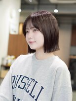 アンアミ キチジョウジ(Un ami Kichijoji)&nbsp;切りっぱなしボブ×ベージュブラウン　○堀越太真樹