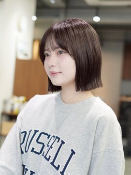 アンアミ キチジョウジ(Un ami Kichijoji) 切りっぱなしボブ×ベージュブラウン　○堀越太真樹