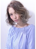 [buzz-Hair make] ミディアム（グラデーション）エアーウェーブ
