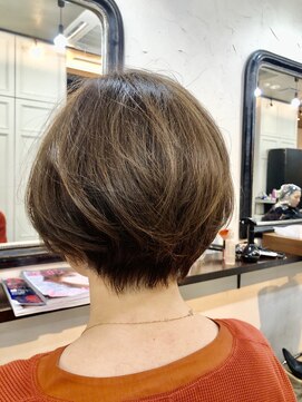 エトネ ヘアーサロン 仙台駅前(eTONe hair salon) 30代からオススメのメリハリショートボブ