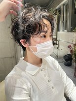 パーク(PARK)&nbsp;大人可愛いマッシュショートパーマセンターパート