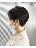 20代30代40代小顔ハンサムショートラベンダーアッシュ中島