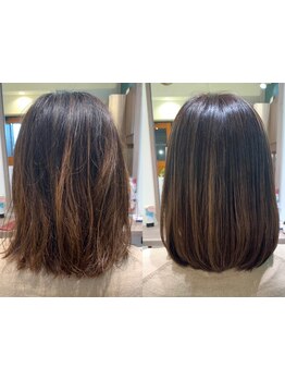 【髪質改善◎酸熱トリートメント】仕上がりを選べて、髪に合わせて配合するから理想のサラ艶美髪に…♪