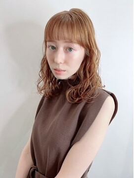 ディレクト 新宿(Direct) ハイトーンカラー×オン眉バング☆