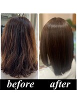 ウィル ボッサ 御茶ノ水 神保町(WILL bossa) シルク酸性ストレート+イルミナカラー+トリートメント