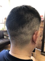 フリー(Free)&nbsp;ボーズ・フェードカット・ベリーショート刈り上げ黒髪短髪