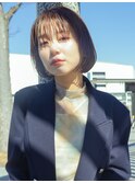 シースルーボブ