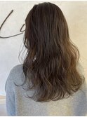 大人女性/ツヤ髪/暗髪/透明感カラー/アッシュ/グレージュ/ロング