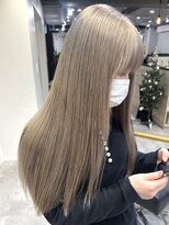 ツキ 横浜店(tuki)&nbsp;ミルクティーベージュダブルカラーケアブリーチインナーカラー