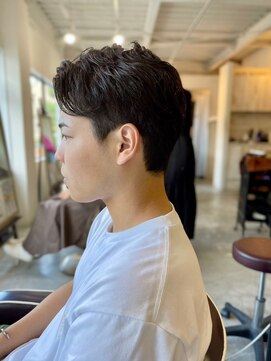 ソイクフ(SOY KUFU) MEN'SHAIRアッシュブラックベリーショートダークアッシュ