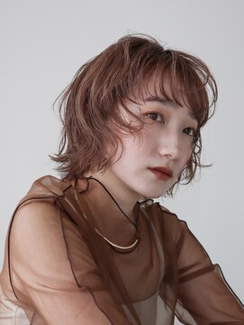 シスタ(SISTA) 前上がりボブ/パーマボブ/ピンクブラウン【自由が丘】