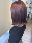 滋賀/守山/ボブ/ピンクブラウン