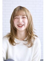 ジプソ 池袋西口(Gypso)&nbsp;前髪あり　ハイトーン　2 　池袋美容室　Gypso