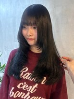 ラベル 渋谷(LAVEL) レイヤーカット髪質改善ブルーカラー