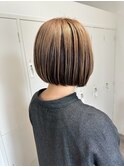ハイライトカラーコントラストハイライトボブ