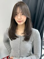 小顔美人レイヤーカット×アッシュカラー30代40代50代