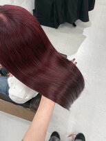 ハピネス 梅田茶屋町店(HAPPINESS) ブリーチなしダブルカラーワインレッド