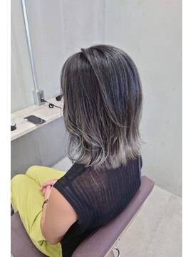 ピンク バイ アンジェリカ 瓢箪山店(PINQ by ANGELICA) #PINQ #切りっぱなしボブ #バレイヤージュ