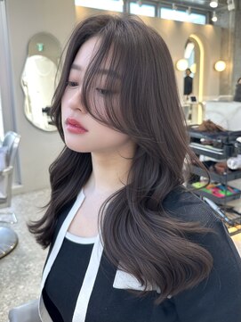 シーシンジュク 新宿南口(Sea shinjuku) 大人ガーリー×ダークアッシュ[似合わせカット/ミディアム]