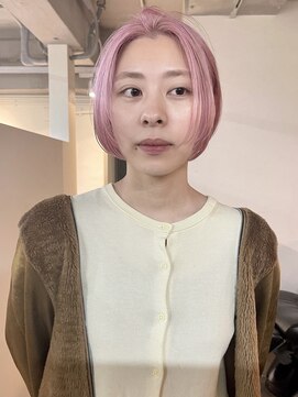 ソイ 下北沢(soi) pale pink bob _ミニボブ_ピンクカラー
