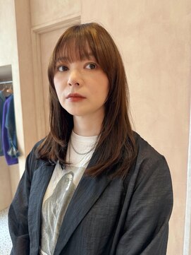 オン キャナルシティ博多前店(on) 【晴音】ミディアムレイヤー/マッシュバング/30代