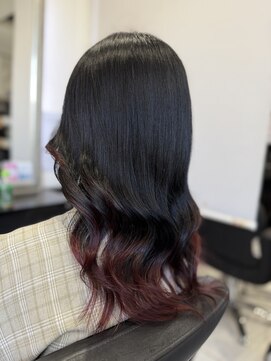 ヘアーデザイン ジェルム(Hair Design germe) グラデーションカラーレッド
