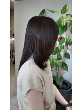 マル 薬院浄水店(MAR.co) ミディアムレイヤースタイル