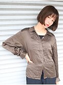 『カット+ファストブリーチ+ホワイトグレージュ』