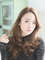 エリア(area) 【area本店 西大島】センターパート 無造作 カール セミディ☆