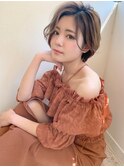 【アフロート添田】大人かわいいショートボブアッシュカラー