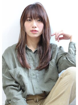 クラン 六甲道(Chlan) サラッとまとまるレイヤーセミロングオイル仕上げ