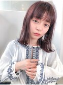 小顔×ピンクベージュ×ハイライトカラー×イルミナ×武蔵小杉
