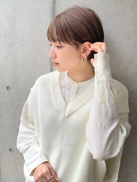 ロンド パルティール 大宮(Lond partir) 【石田勇士郎】インナーカラー髪質改善厚めバングスリークボブ