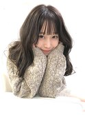 後れ毛カットでつくる韓国風くびれヘア☆ブラウンメルティカラー