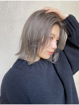 リリー(Lilley) 【Lilley 稲永麻衣】顔周りカット+グレージュ 天神/今泉