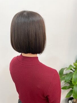 ルヴェルヘアー(Revel hair) 前下がりボブ×ダークグレージュ☆