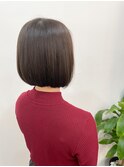 前下がりボブ×ダークグレージュ☆