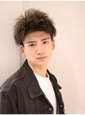 爽やか ツートンカラー 好印象アップバングショート