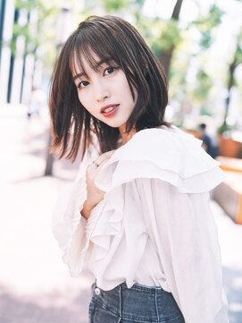 アンブル リュクス 池袋(amble luxe) 外ハネボブ/黒髪ショート/フェミニン/ウルフ/ボブ