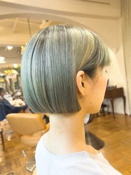 オブヘアーギンザ(Of HAIR GINZA) オリーブベージュ×ぷつっとボブ