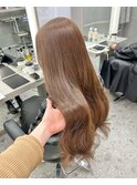 【福岡美容室/小山田】ブリーチなしミルクティーベージュ