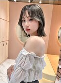 切りっぱなしボブ　顔まわり　韓国