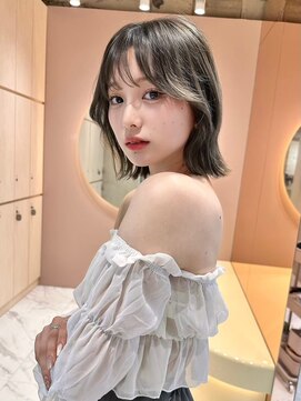 グロー 大宮(GLROW) 切りっぱなしボブ　顔まわり　韓国