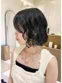【RYOSUKE】ボブパーマ_コテ巻き風パーマ_クリームパーマ