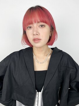 カケル(×.) 切りっぱなしボブ/ボブアレンジ/ハイトーンボブ